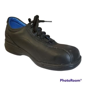 Mister Safety Black Women's Shoes Steel Toe - Size 5